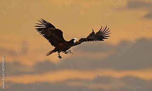 Wallpaper Mural eagle flying in the sky Torontodigital.ca