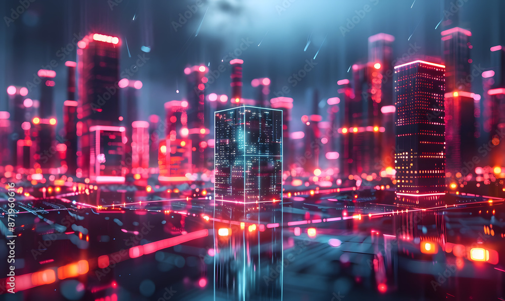 Fototapeta premium graphic backgrounds related to technology, communication, and the internet