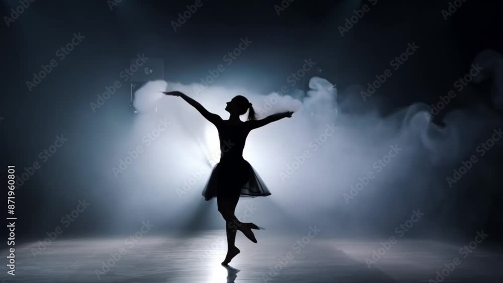 Ballet Dancer In Smoke Generative AI Ballet Dancer In Smoke Generative AI