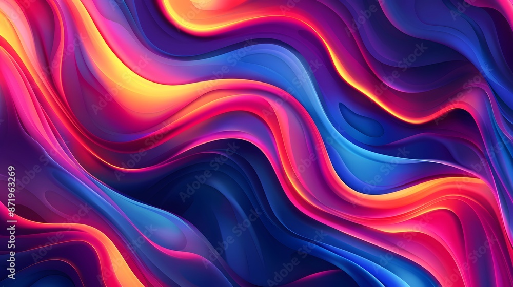 Obraz premium colorful liquid wave background concept