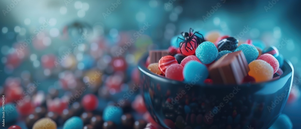Colorful candies and chocolates in a bowl with a dreamy, vibrant background, perfect for sweet, festive, and fun-themed visuals. Colorful candies and chocolates in a bowl with a dreamy, vibrant background, perfect for sweet, festive, and fun-themed visuals.