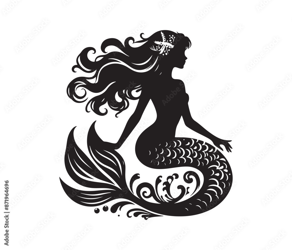 custom made wallpaper toronto digitalmermaid vector design,awesome mermaidsvg,high resolution printable mermaid atwork