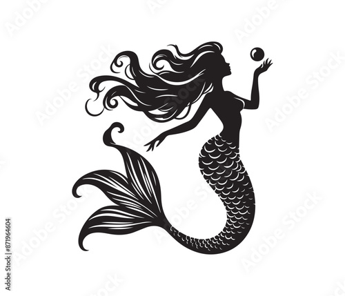 mermaid vector design,awesome mermaidsvg,high resolution printable mermaid atwork
