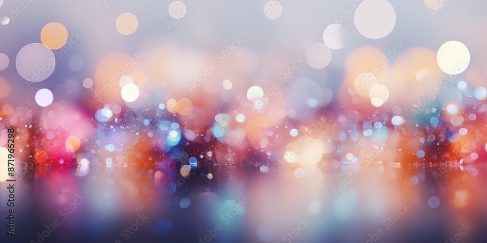 Abstract Bokeh Background with Blurred Lights Abstract Bokeh Background with Blurred Lights