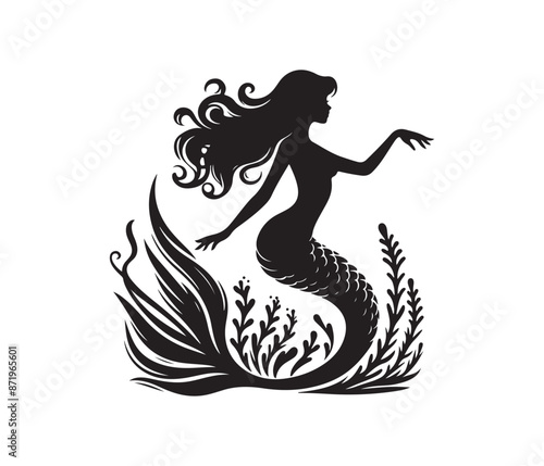 mermaid vector design,awesome mermaidsvg,high resolution printable mermaid atwork