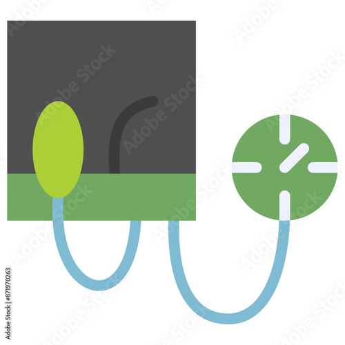 sphygmomanometer flat icon