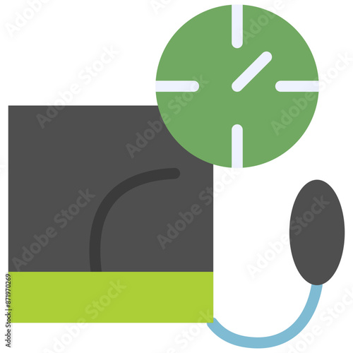 sphygmomanometer flat icon