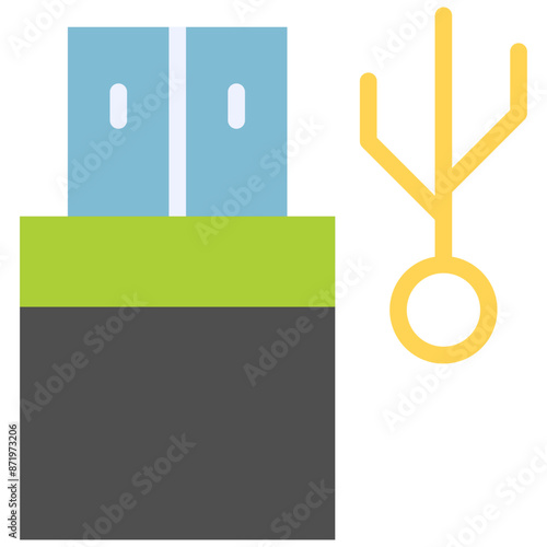 usb flat icon