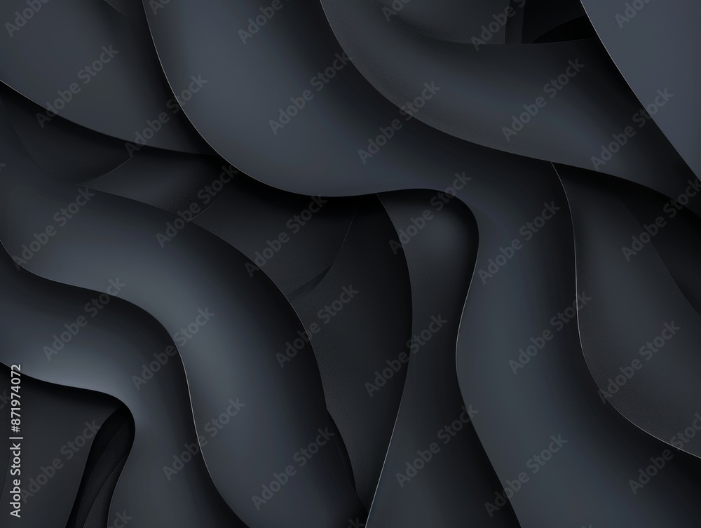 Obraz premium A somber abstract background featuring subtle, dark shapes and gradients 