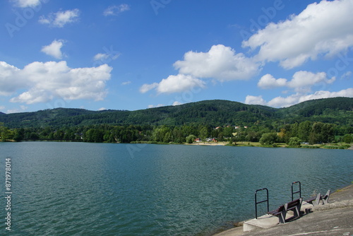 Fototapeta Naklejka Na Ścianę i Meble -  Jezioro Bielawskie, Bielawskie Lake, Bielawa, Lower Silesia, Poland, June 2024