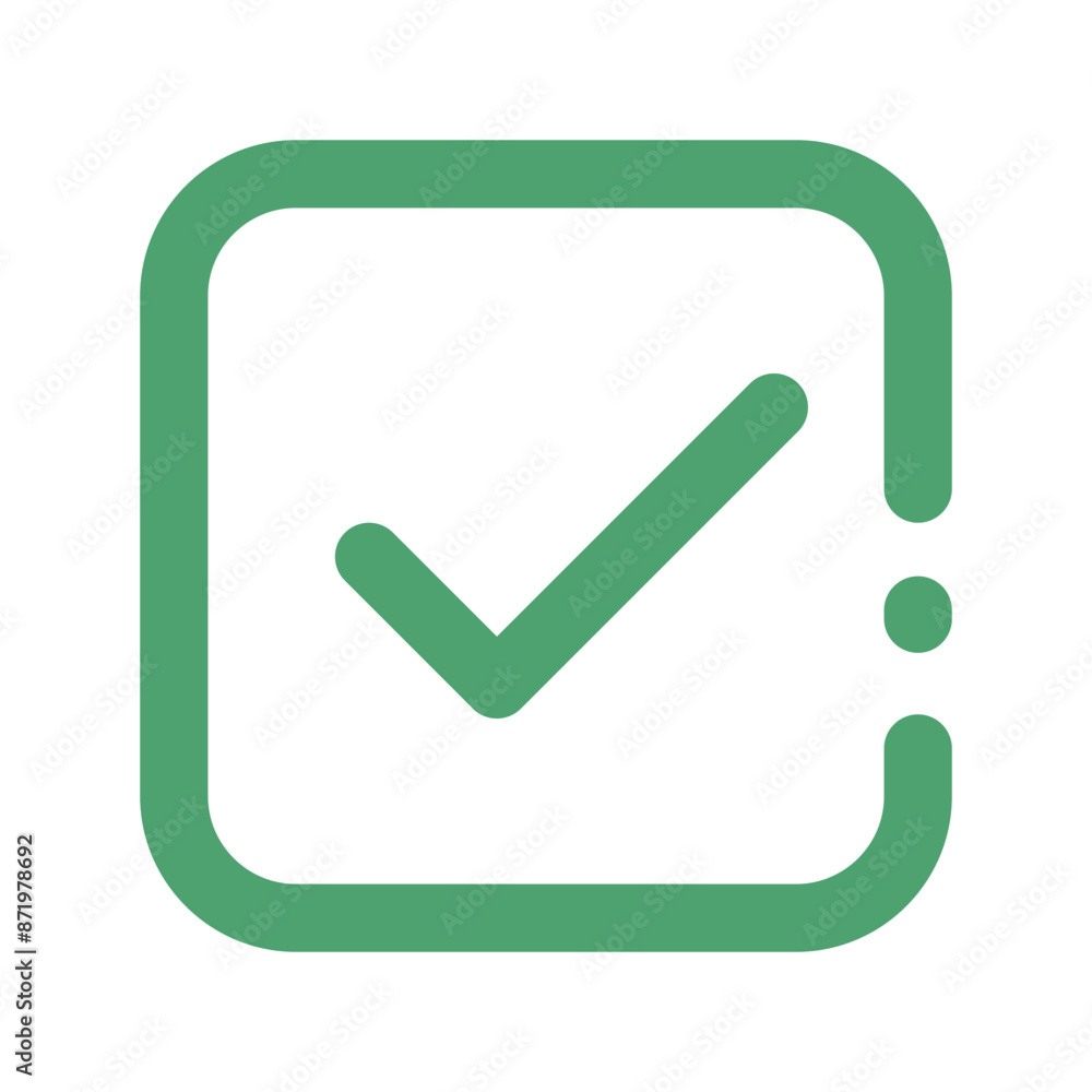 Modern checkbox icon. Decision or selection. Vector. Modern checkbox icon. Decision or selection. Vector.