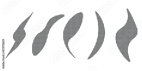 Monochrome raster print. Abstract vector halftone background. Black and white dots texture, eps10.