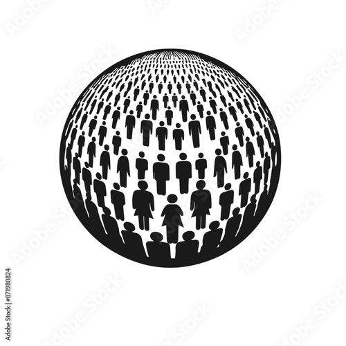 People vector isolated on white background