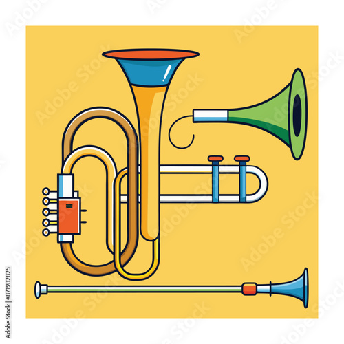 Music instrument vector illustration