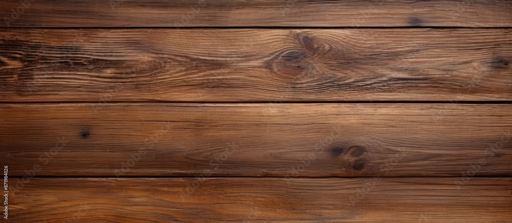 Fototapeta premium Texture of brown wood with copy space image.