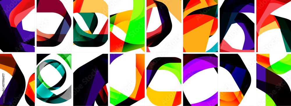 Collection of abstract background with waves, colorful shapes and 3d shadow effect. Vector Illustration For Wallpaper, Banner, Background, Card, Book Illustration, landing page Collection of abstract background with waves, colorful shapes and 3d shadow effect. Vector Illustration For Wallpaper, Banner, Background, Card, Book Illustration, landing page