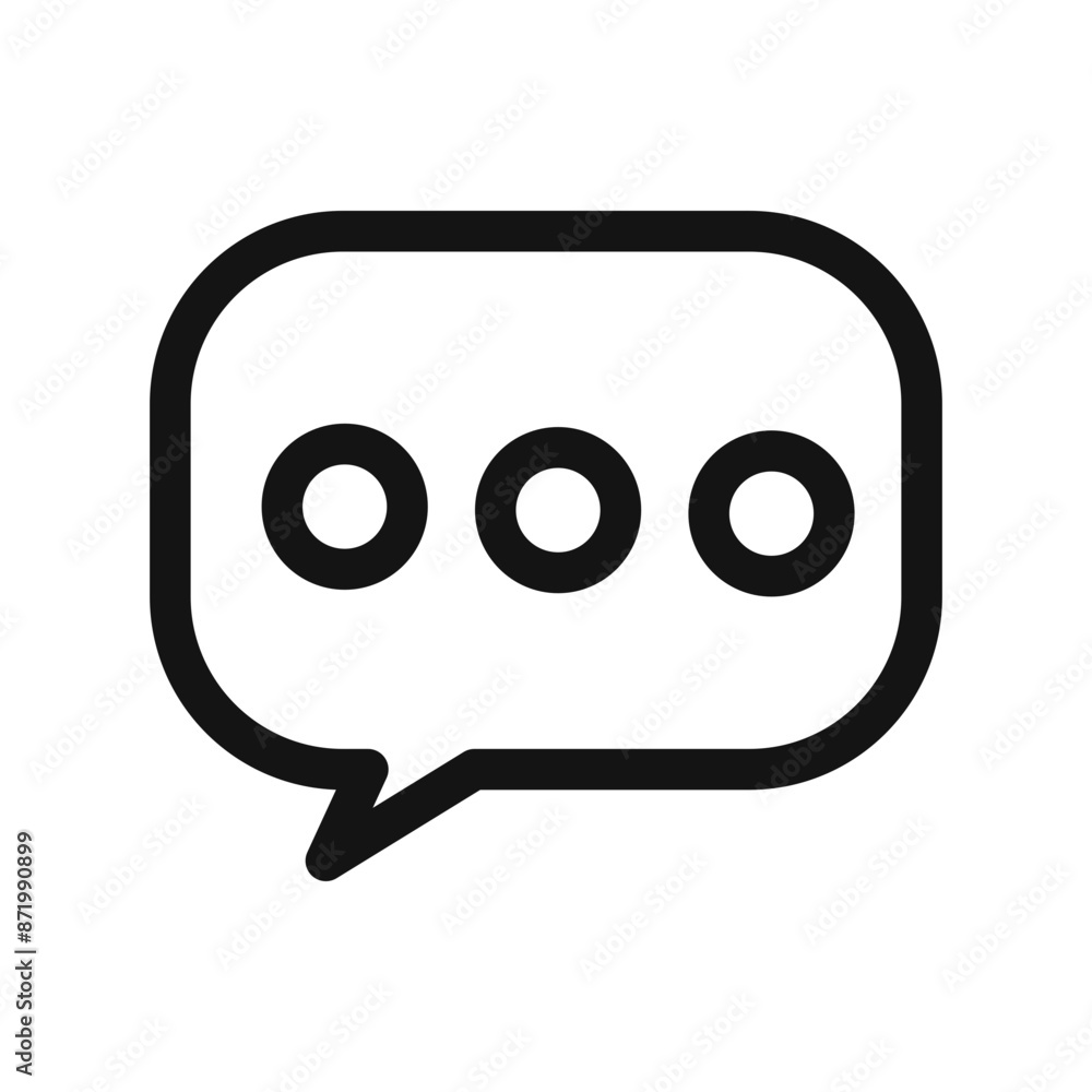 Comment icon black and white vector sign Comment icon black and white vector sign