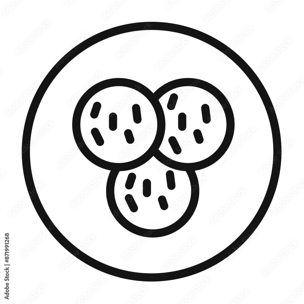 shaobing icon black and white vector sign shaobing icon black and white vector sign