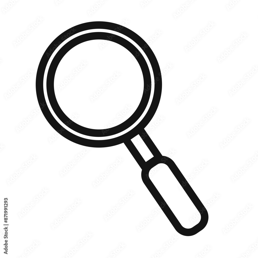 search icon black and white vector sign search icon black and white vector sign