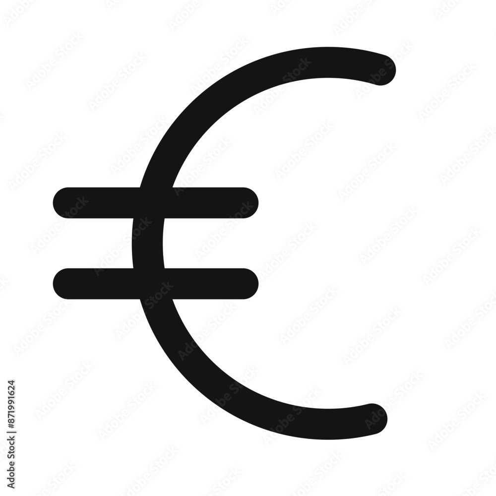 euro sign icon black and white vector sign euro sign icon black and white vector sign