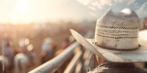 Annual Calgary Stampede in Alberta Canada features rodeo concerts parades and competitions. Concept Festivals, Rodeo, Concerts, Parades, Competitions photo