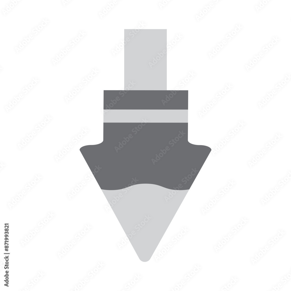 Plumb bob Vector Flat Icon Design Plumb bob Vector Flat Icon Design