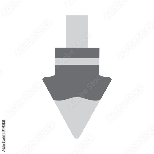 Plumb bob Vector Flat Icon Design