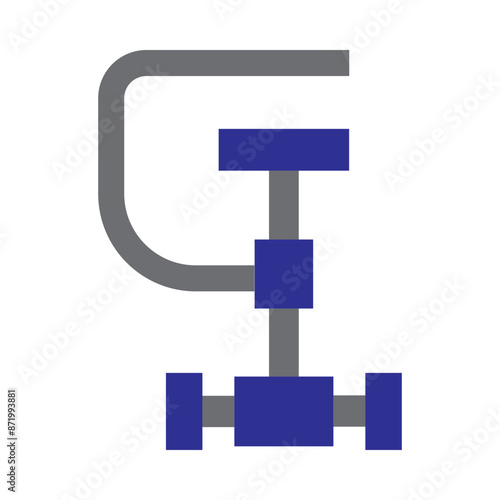 Clamp Vector Flat Icon Design