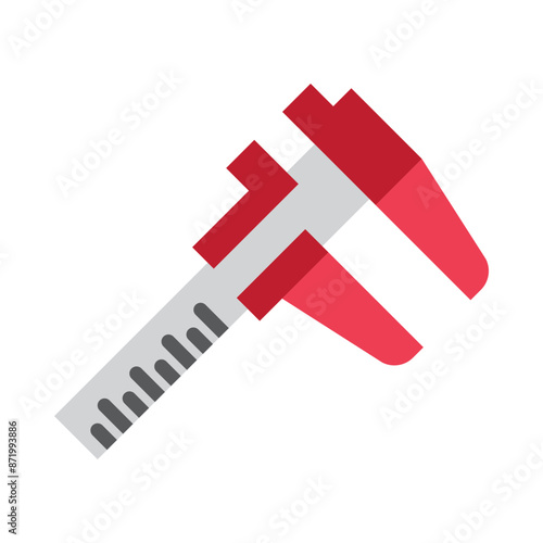 Caliper Vector Flat Icon Design