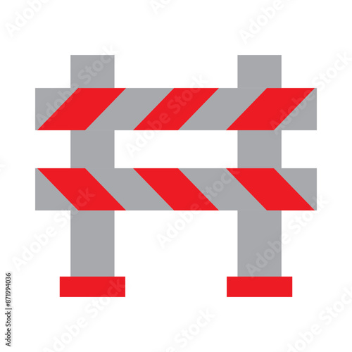 Barrier Vector Flat Icon Design