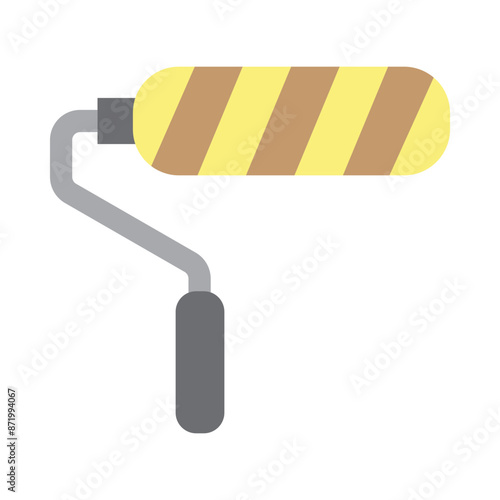 Paint Roller Vector Flat Icon Design
