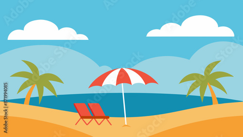 summer beach background Vector Illustration  © Radha Rani