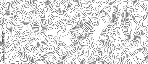 White topology and topography vector design abstract background contour map texture for print works