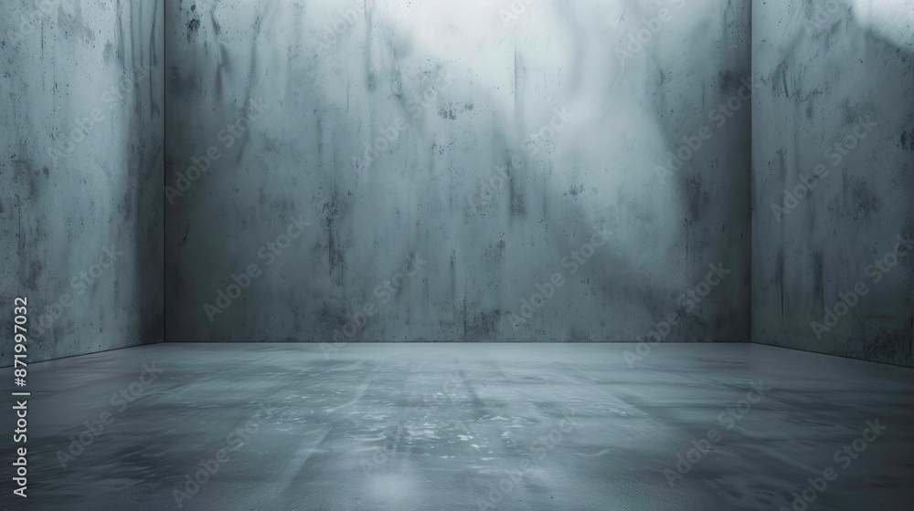 Abstract grey background, ideal for a clean studio or room setting, suitable for product displays or montages. Abstract grey background, ideal for a clean studio or room setting, suitable for product displays or montages.