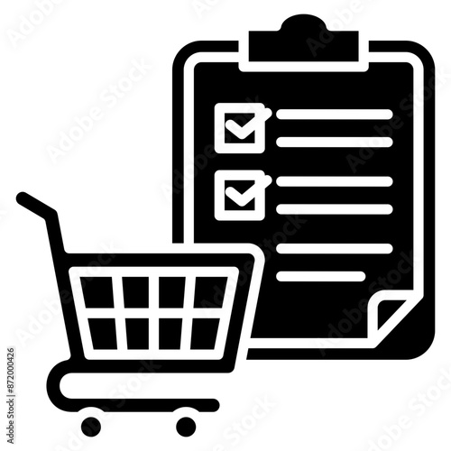 Purchase Order  Icon Element For Design