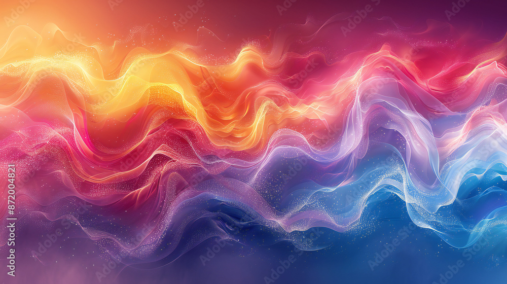 Obraz premium Abstract background with lines Colorful light trails with motion effect. Illustration of high speed light effect on black background. generative AI.
