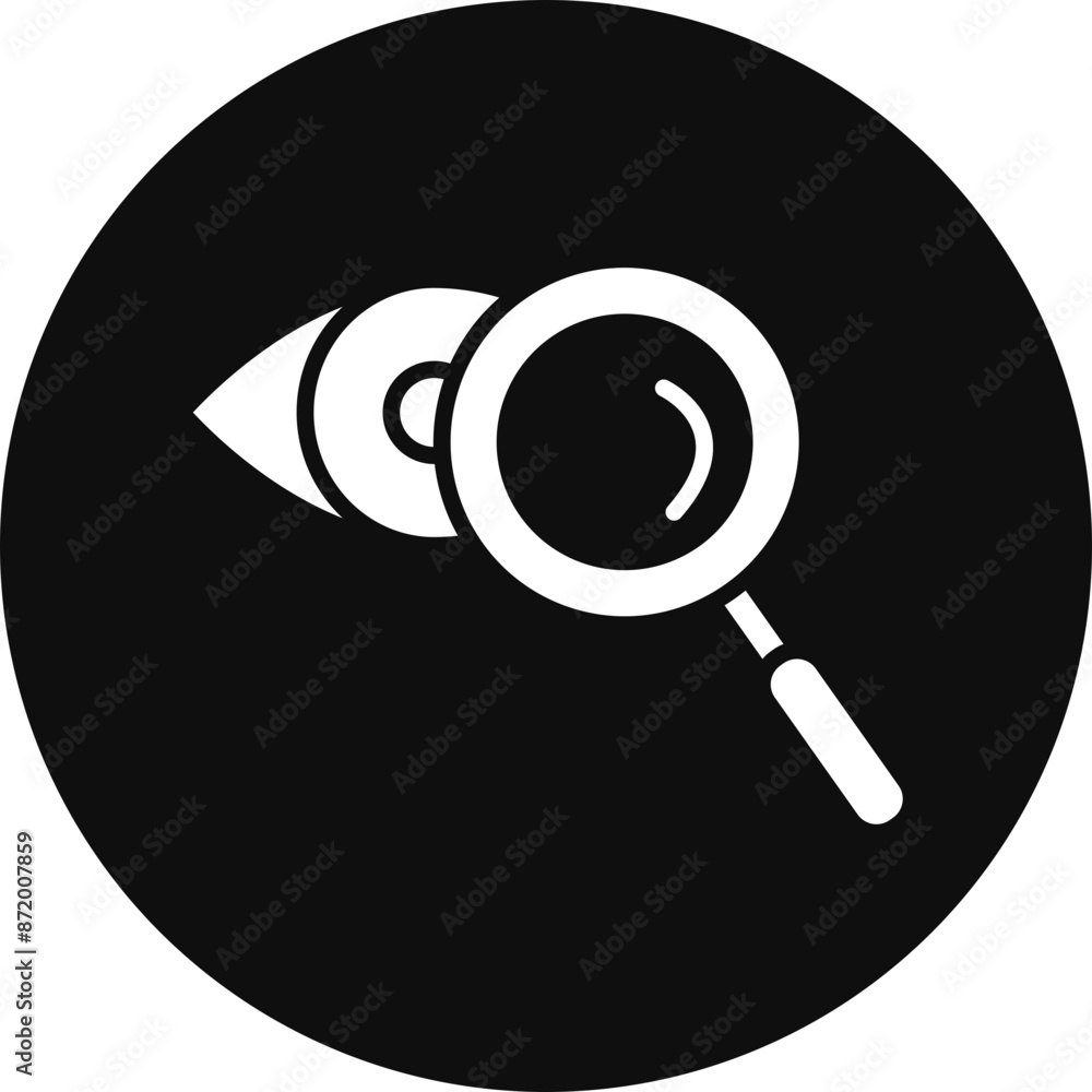 Detection Glyph Black Circle Icon Detection Glyph Black Circle Icon