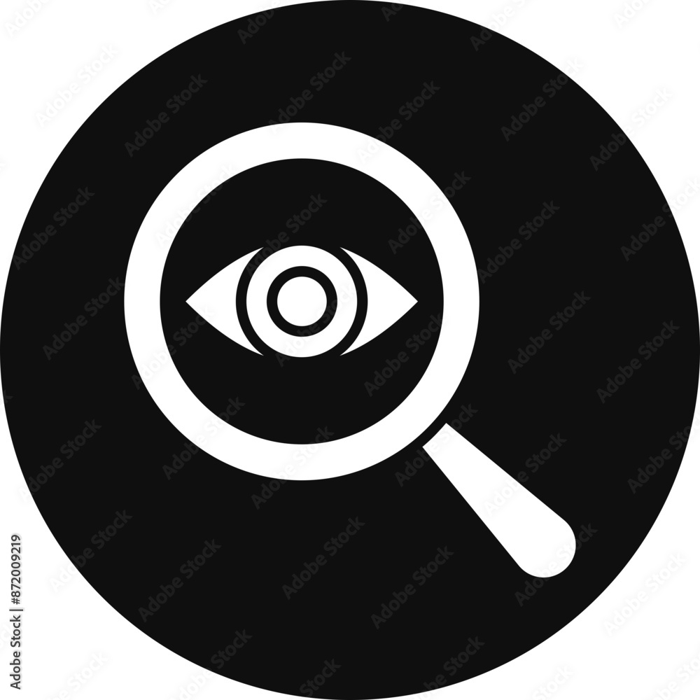 Observe Glyph Black Circle Icon Observe Glyph Black Circle Icon