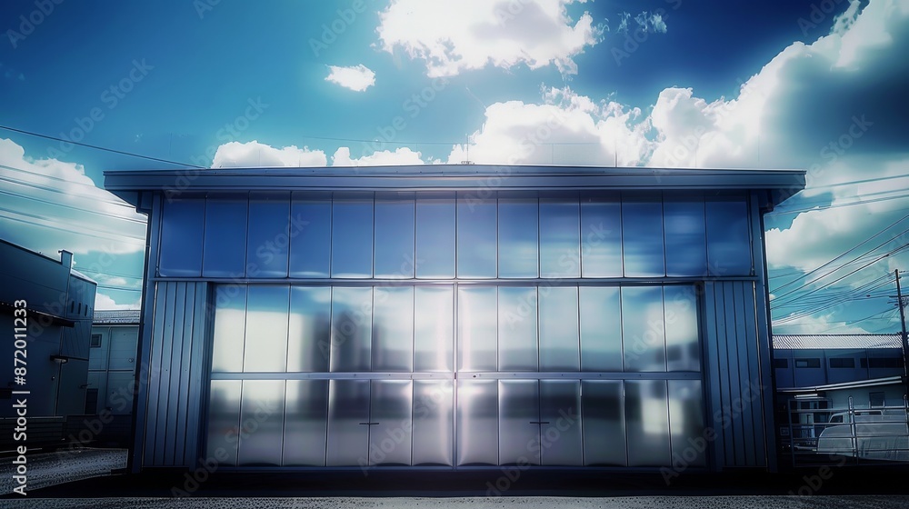 The garage is 30 meters wide and six meters high The garage is 30 meters wide and six meters high