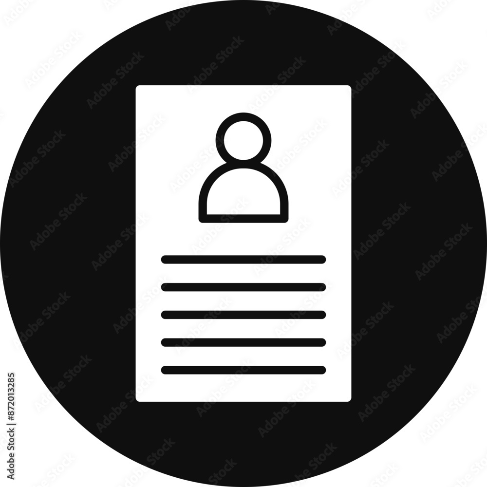 Personal Glyph Black Circle Icon Personal Glyph Black Circle Icon
