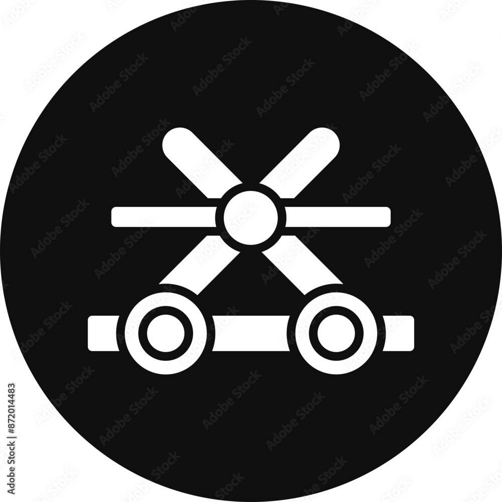 Catapult Glyph Black Circle Icon Catapult Glyph Black Circle Icon