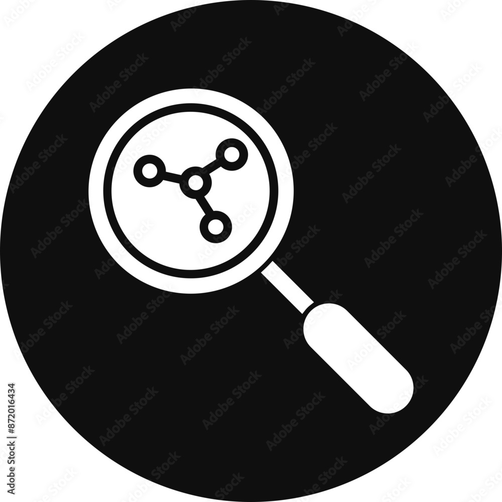 Magnifying Glass Glyph Black Circle Icon Magnifying Glass Glyph Black Circle Icon