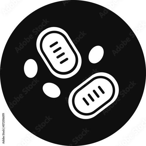 Thrombosis Vector Glyph Black Circle Icon