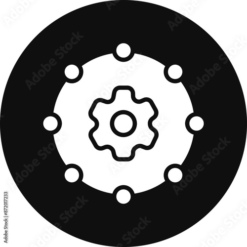 Engagement Vector Glyph Black Circle Icon
