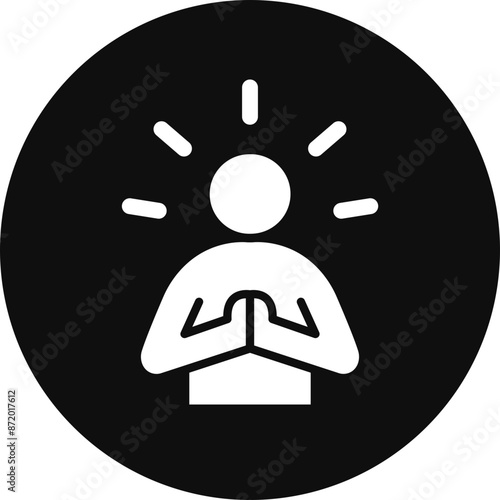 Humble Vector Glyph Black Circle Icon