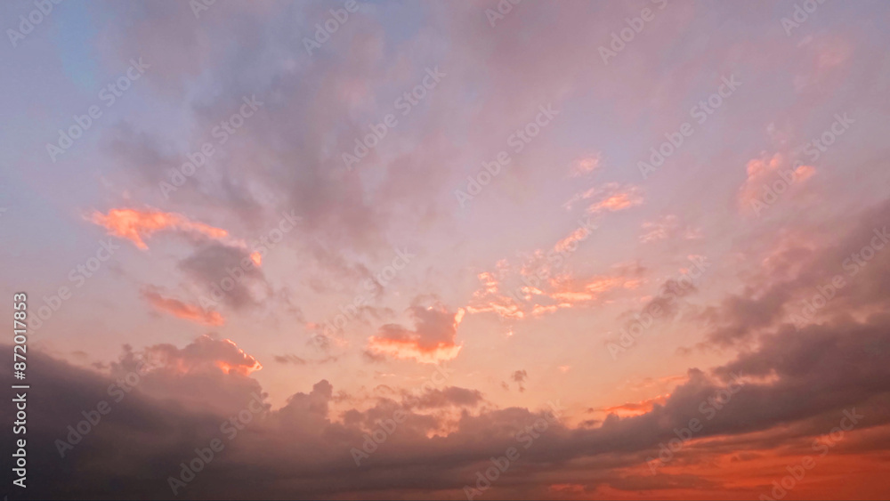 beautiful sunset goldish clouds on the sky background - photo of nature beautiful sunset goldish clouds on the sky background - photo of nature