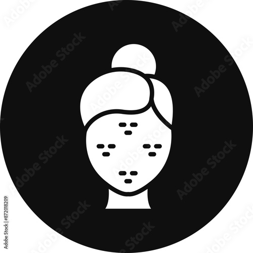 Acne Vector Glyph Black Circle Icon