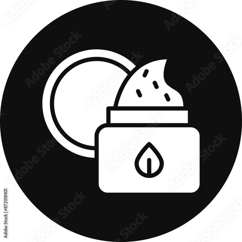 Scrub Vector Glyph Black Circle Icon