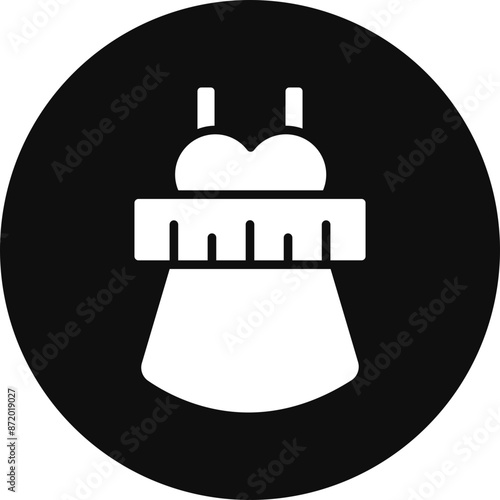 Fashion Design Vector Glyph Black Circle Icon