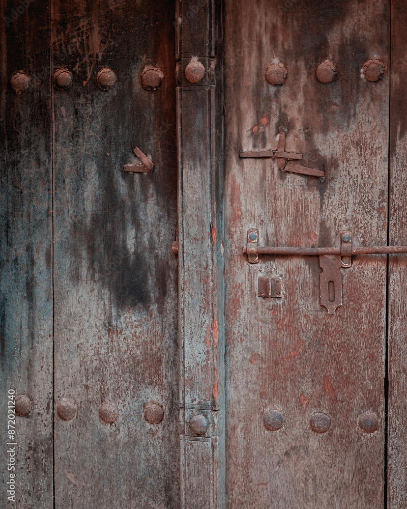 Detailed View of an Ancient Door - Omani Door Detailed View of an Ancient Door - Omani Door